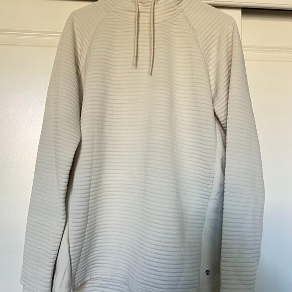 Apana Long Sleeve Ribbed Hoodie Draw String Pullover Jacket Large 42-44 - Picture 4 of 12
